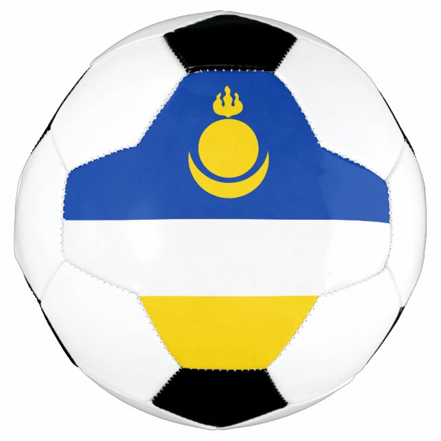 Bola De Futebol Bandeira da Buryatia Patriótica (Frente)