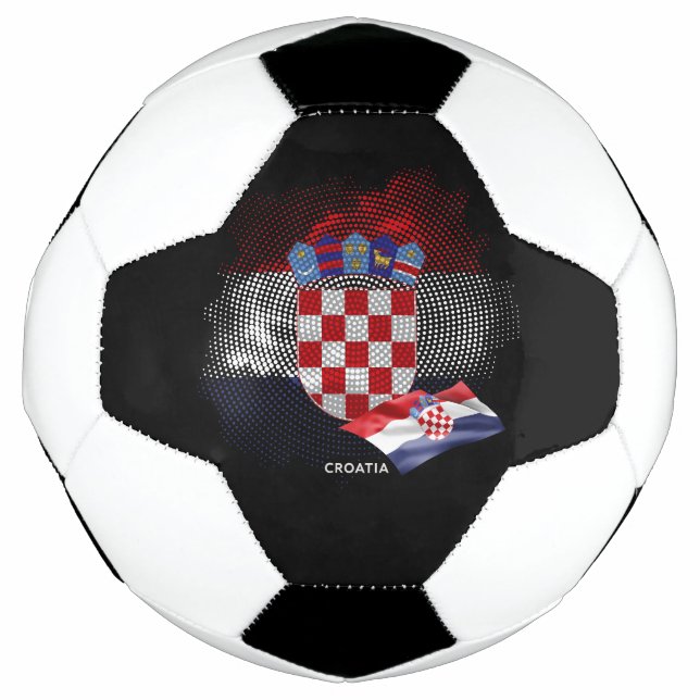 Bola De Futebol bandeira da Croácia (Frente)