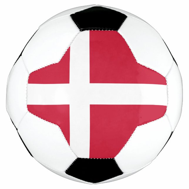 Bola De Futebol Bandeira da Dinamarca (Frente)