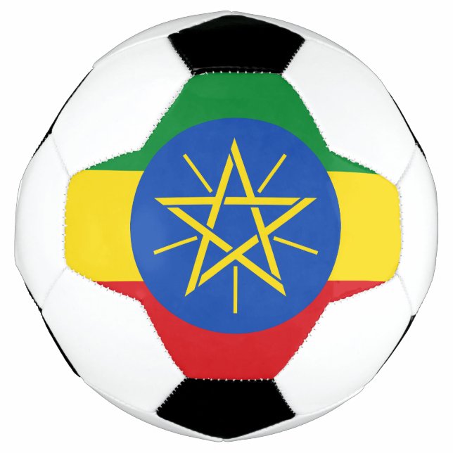 Bola De Futebol Bandeira da Etiópia (Frente)