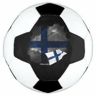 Bola De Futebol bandeira da Finlândia