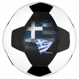 Bola De Futebol bandeira da Grécia