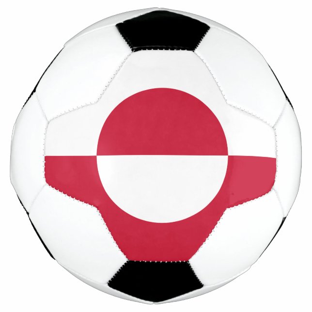 Bola De Futebol Bandeira da Gronelândia (Frente)