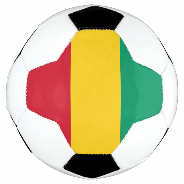 Bola De Futebol bandeira da Guiné (Frente)