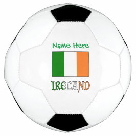 Bola De Futebol Bandeira da Irlanda Personalizada