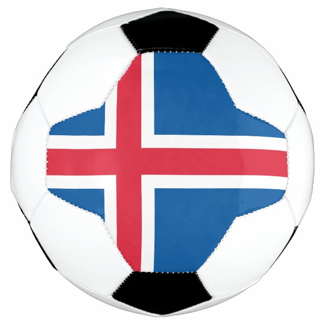 Bola De Futebol Bandeira da Islândia (Frente)