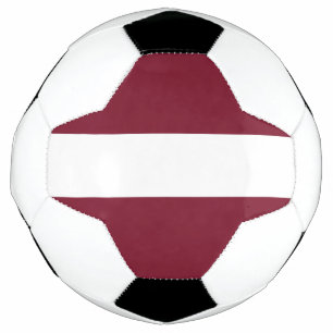 Bola De Futebol Bandeira da Letónia