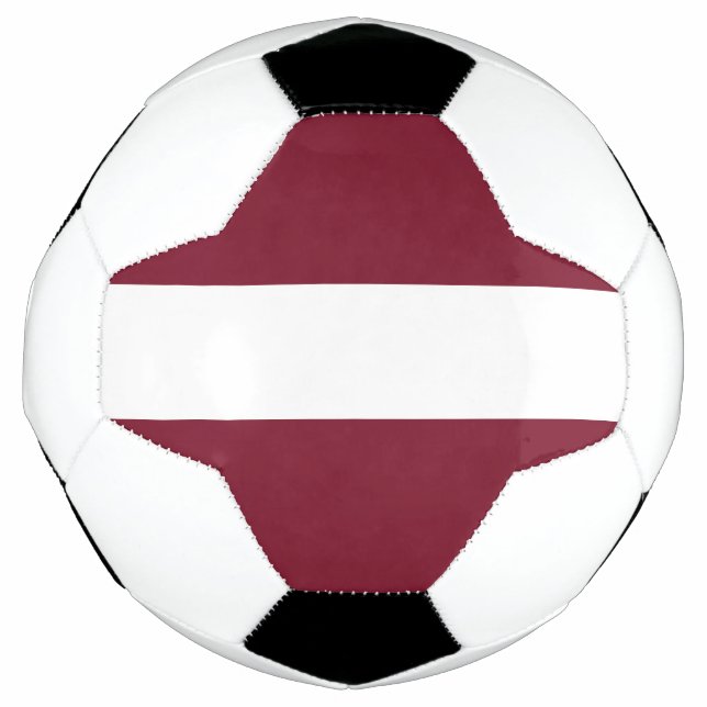 Bola De Futebol Bandeira da Letónia (Frente)