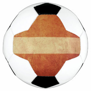 Bola De Futebol Bandeira da Letónia