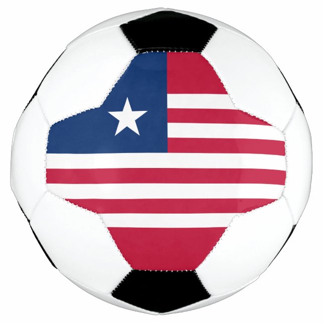 Bola De Futebol Bandeira da Libéria (Frente)