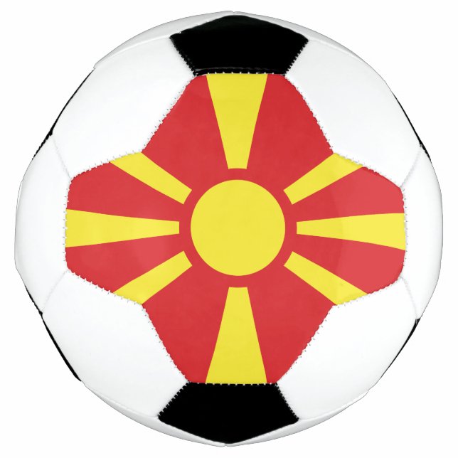 Bola De Futebol Bandeira da Macedônia do Norte (Frente)