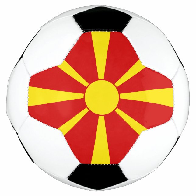 Bola De Futebol Bandeira da Macedônia do Norte (Frente)