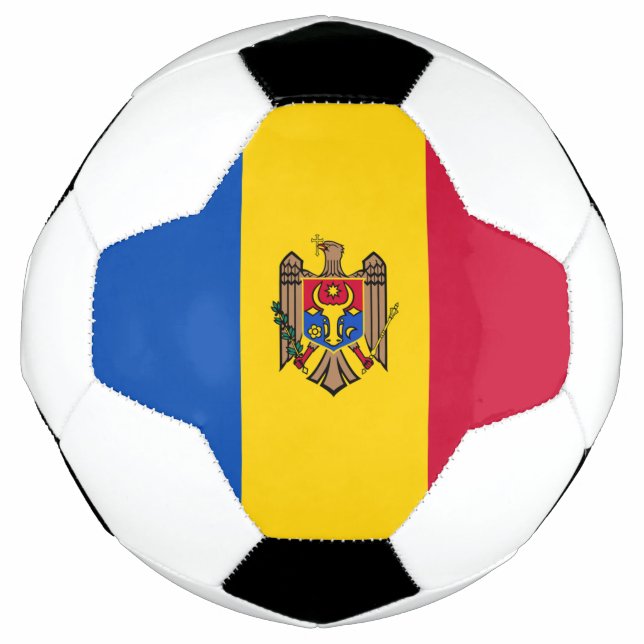 Bola De Futebol Bandeira da Moldávia (Frente)