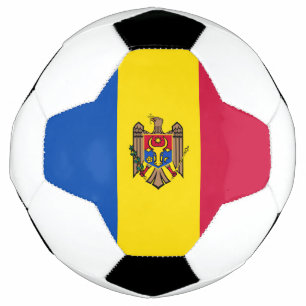 Bola De Futebol Bandeira da Moldávia