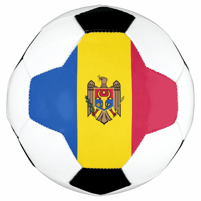 Bola De Futebol Bandeira da Moldávia (Frente)