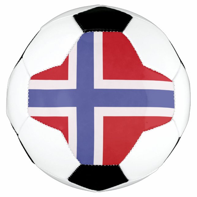 Bola De Futebol Bandeira da Noruega (Frente)