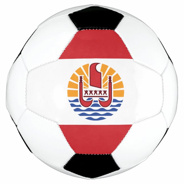 Bola De Futebol Bandeira da Polinésia Francesa (Frente)