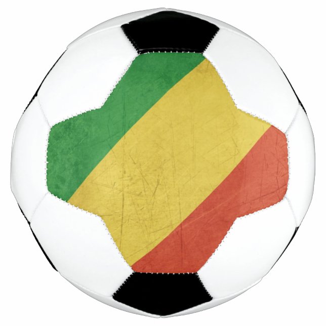 Bola De Futebol Bandeira da República do Congo (Frente)