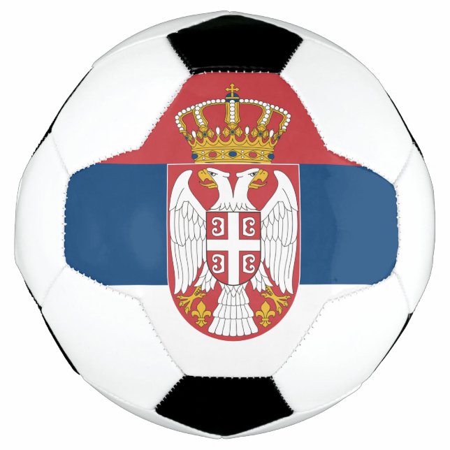 Bola De Futebol Bandeira da Sérvia (Frente)