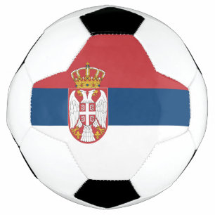 Bola De Futebol Bandeira da Sérvia