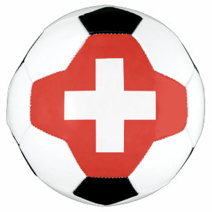 Bola De Futebol Bandeira da Suíça