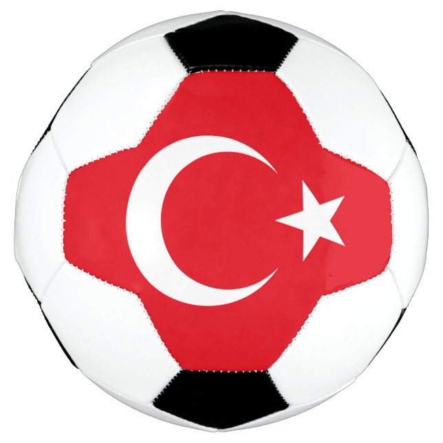 Bola De Futebol Bandeira da Turquia (Frente)