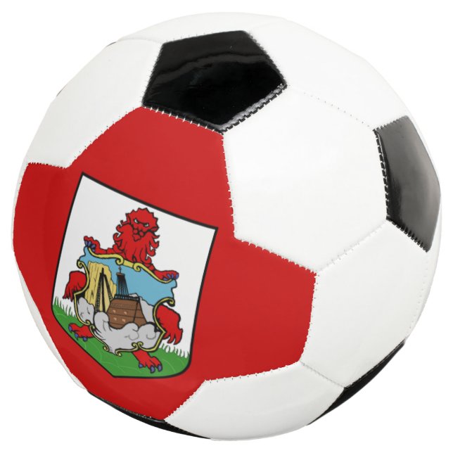 Bola De Futebol bandeira das Bermudas (Três quartos)