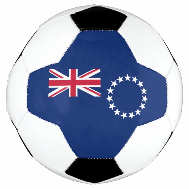 Bola De Futebol Bandeira das Ilhas Cook (Frente)