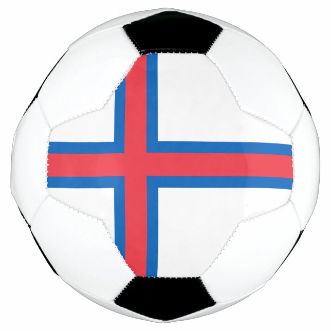 Bola De Futebol Bandeira das Ilhas Faroé (Frente)