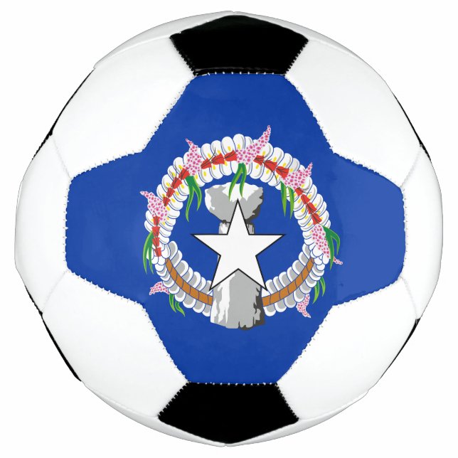 Bola De Futebol Bandeira das Ilhas Marianas do Norte (Frente)