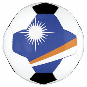 Bola De Futebol bandeira das Ilhas Marshall