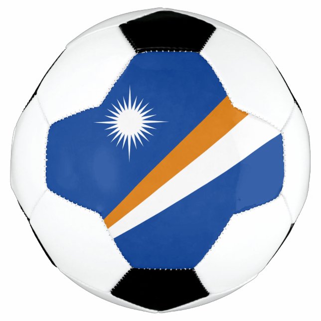Bola De Futebol Bandeira das Ilhas Marshall (Frente)