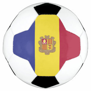 Bola De Futebol Bandeira de Andorra