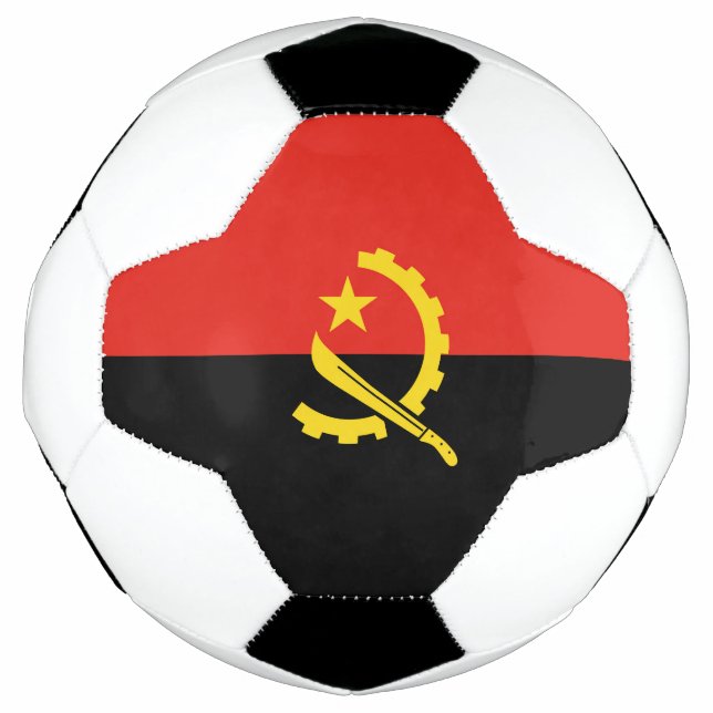 Bola De Futebol Bandeira de Angola (Frente)