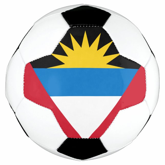 Bola De Futebol Bandeira de Antígua e Barbuda Patriótica (Frente)