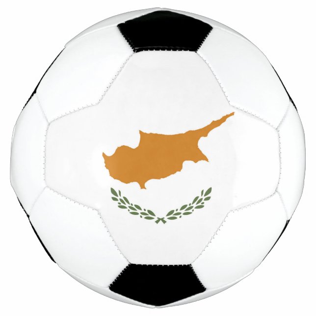 Bola De Futebol Bandeira de Chipre (Frente)