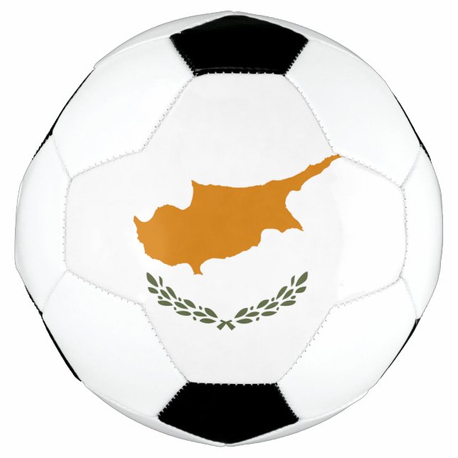 Bola De Futebol Bandeira de Chipre (Frente)