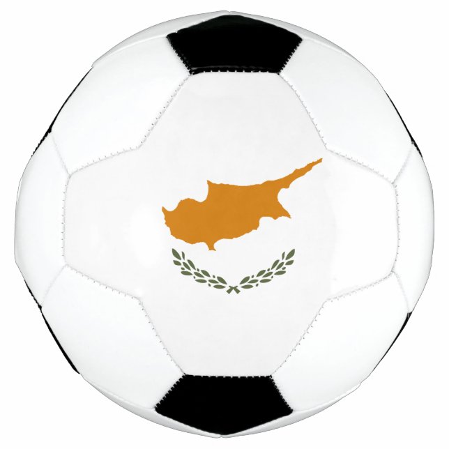 Bola De Futebol Bandeira de Chipre (Frente)