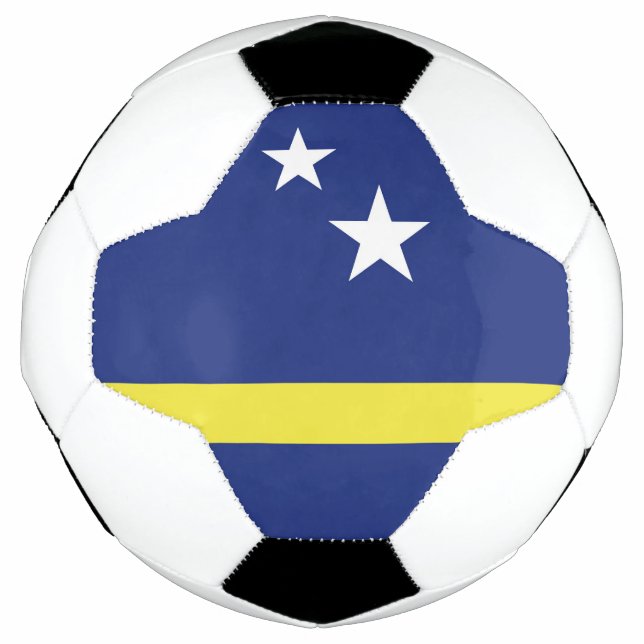 Bola De Futebol Bandeira de Curaçao (Frente)