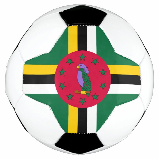 Bola De Futebol Bandeira de Dominica (Frente)