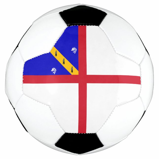 Bola De Futebol Bandeira de Herm (Frente)