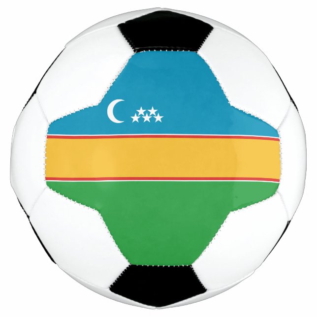 Bola De Futebol Bandeira de Karakalpakstan (Frente)