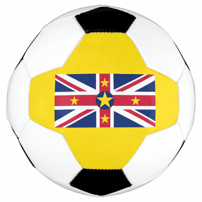 Bola De Futebol Bandeira de Niue (Frente)