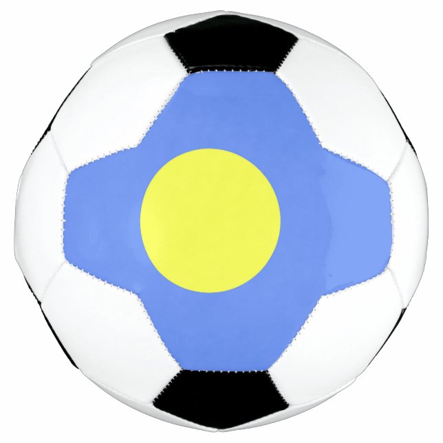 Bola De Futebol bandeira de Palau (Frente)