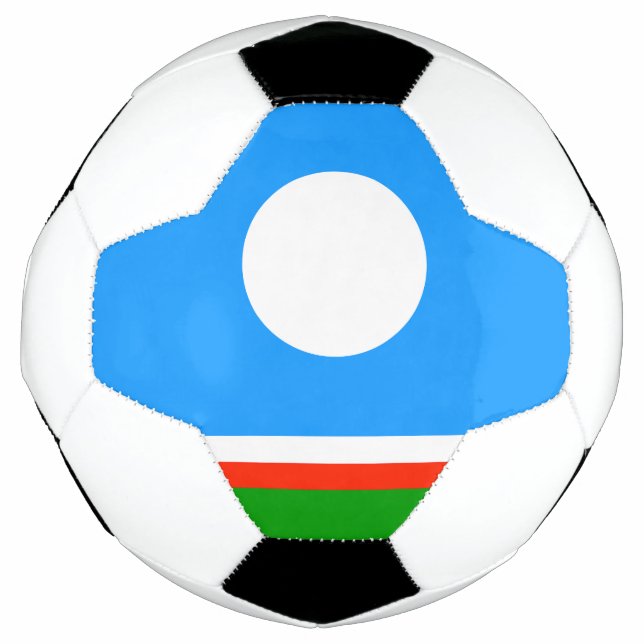Bola De Futebol Bandeira de Sakha (Frente)