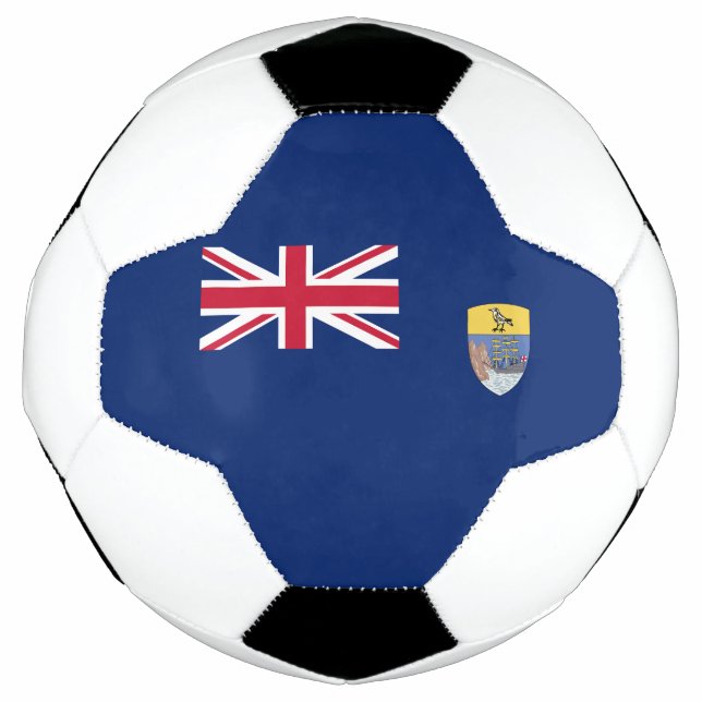 Bola De Futebol Bandeira de Santa Helena (Frente)