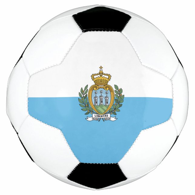 Bola De Futebol Bandeira de São Marino (Frente)