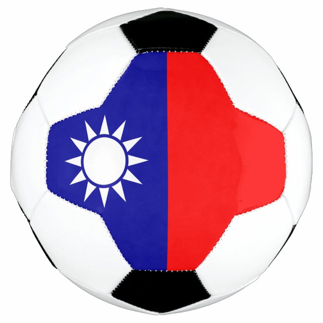 Bola De Futebol Bandeira de Taiwan (Frente)