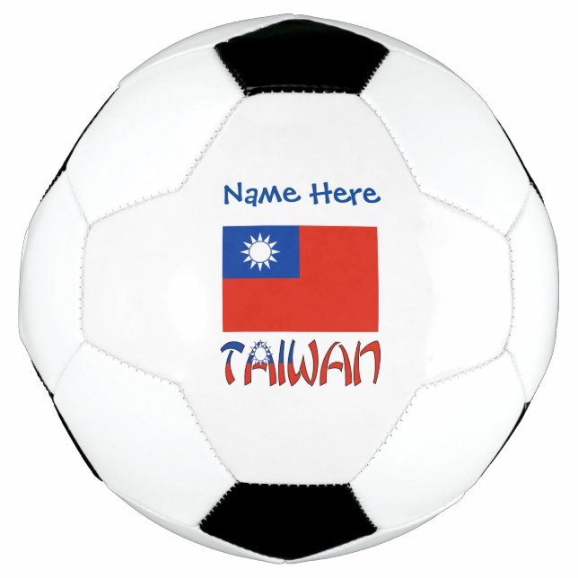 Bola De Futebol Bandeira de Taiwan Personalizada (Frente)