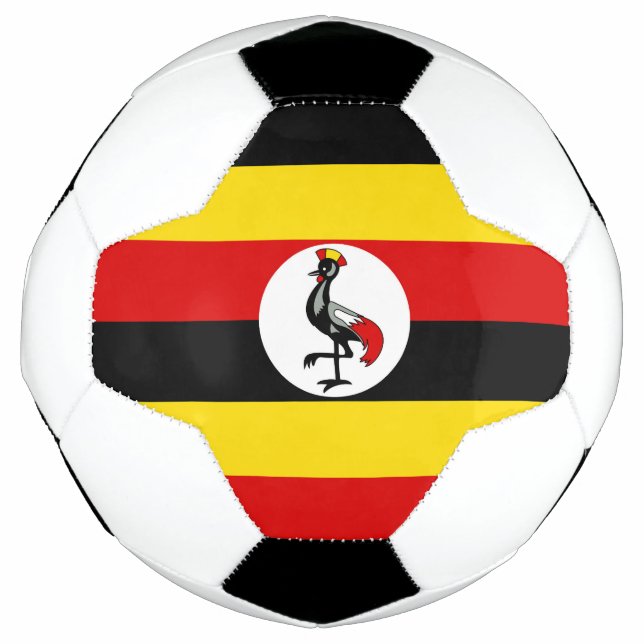 Bola De Futebol bandeira de Uganda (Frente)